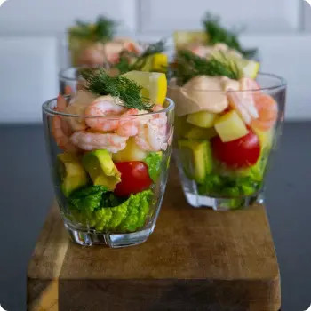 Веррин с копчёным лососем и креветкой - 10 шт.